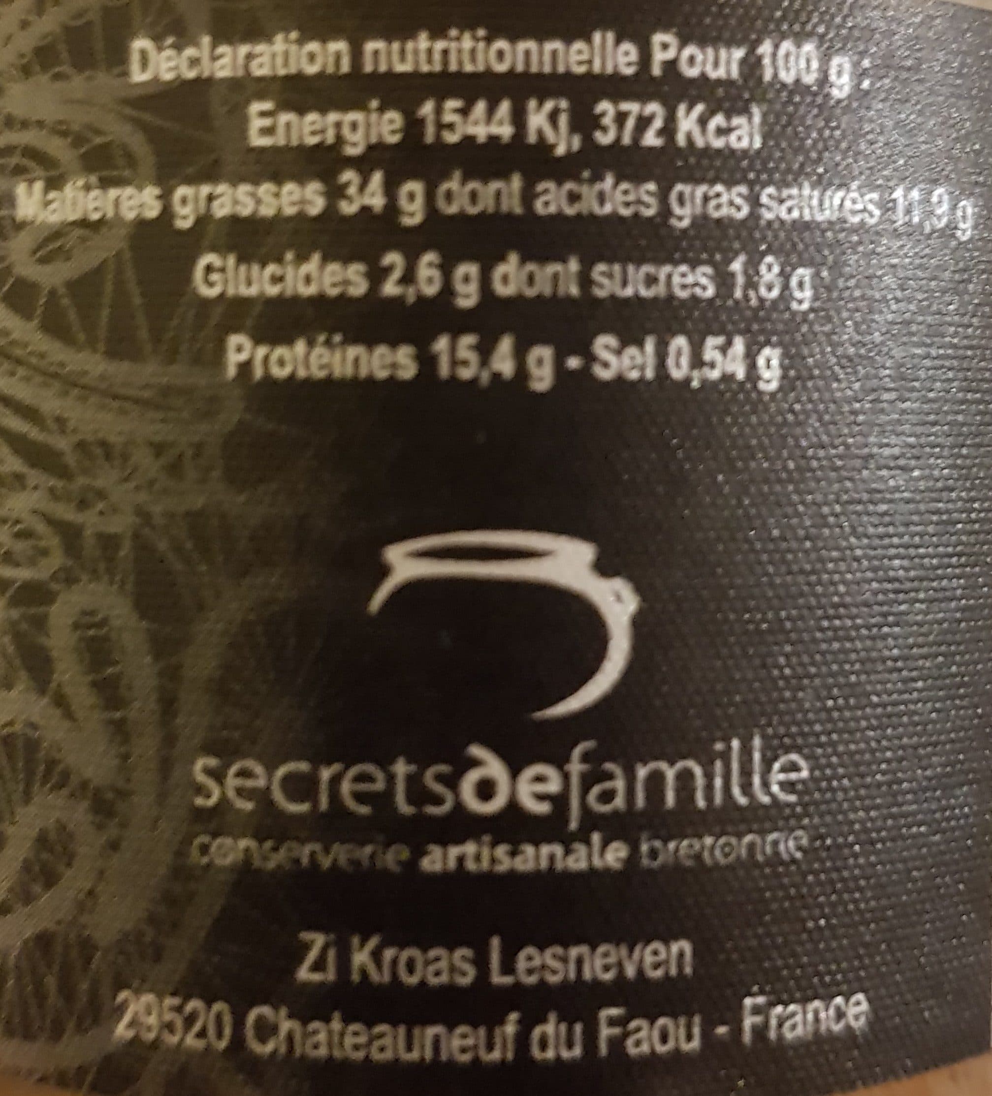 secretsdefamille Les rillettes fondue de poireaux et miel packshot
