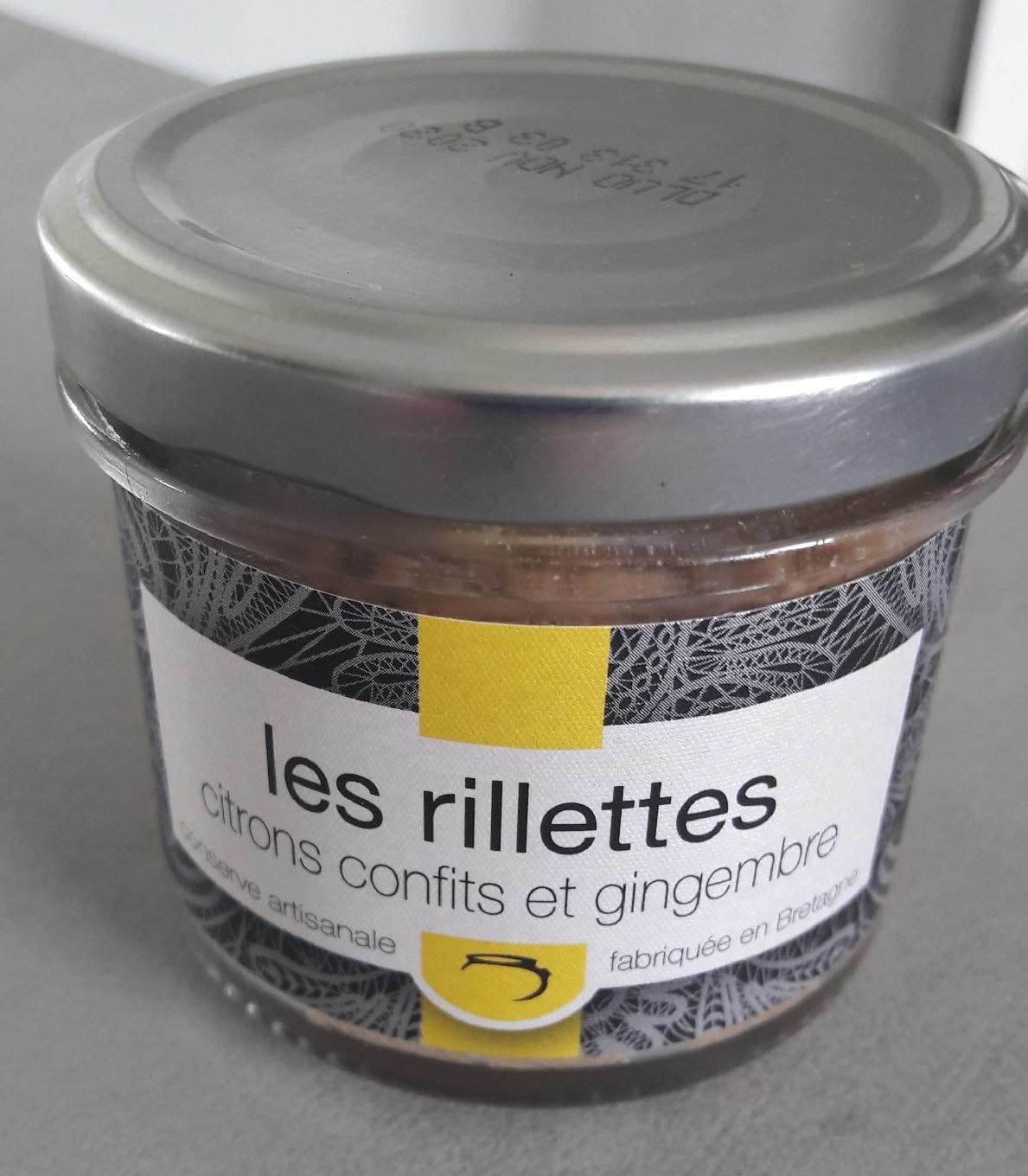 Secrets De Famille Rillettes citrons confits et gingembre packshot