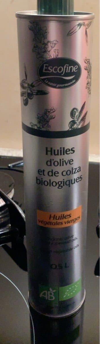 Escofine Huile d’olive et de colza biologiques packshot