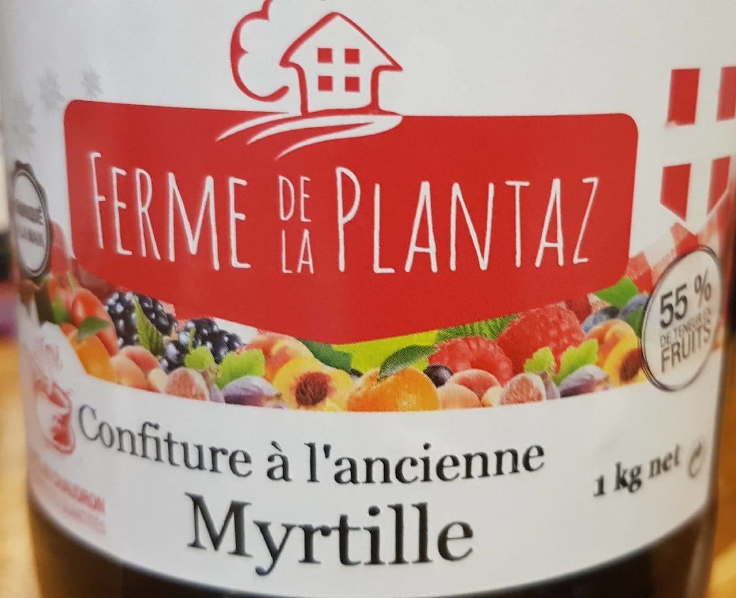 Ferme de la Plantaz Confiture à l'ancienne myrtille packshot