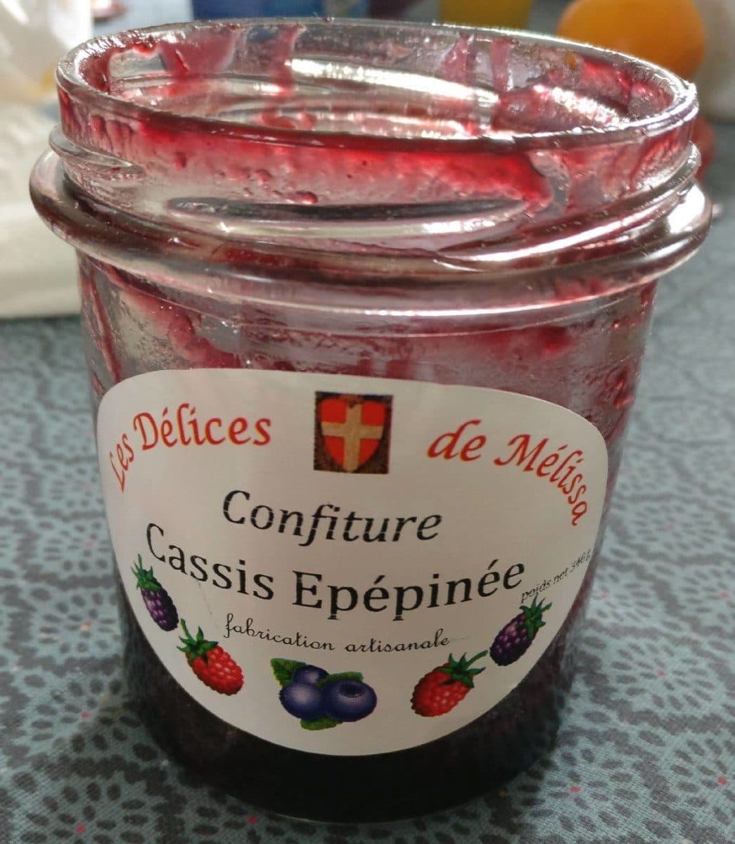 Les Délices de Mélissa Confiture Cassis Epépinée packshot