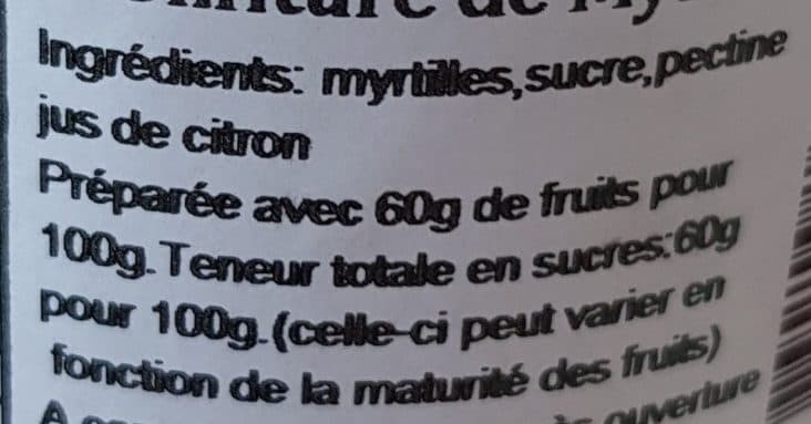 Geoffroy & Fils Confiture de myrtille packshot
