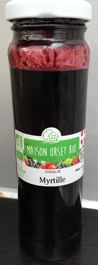 Maison Orset Bio Coulis de myrtille packshot