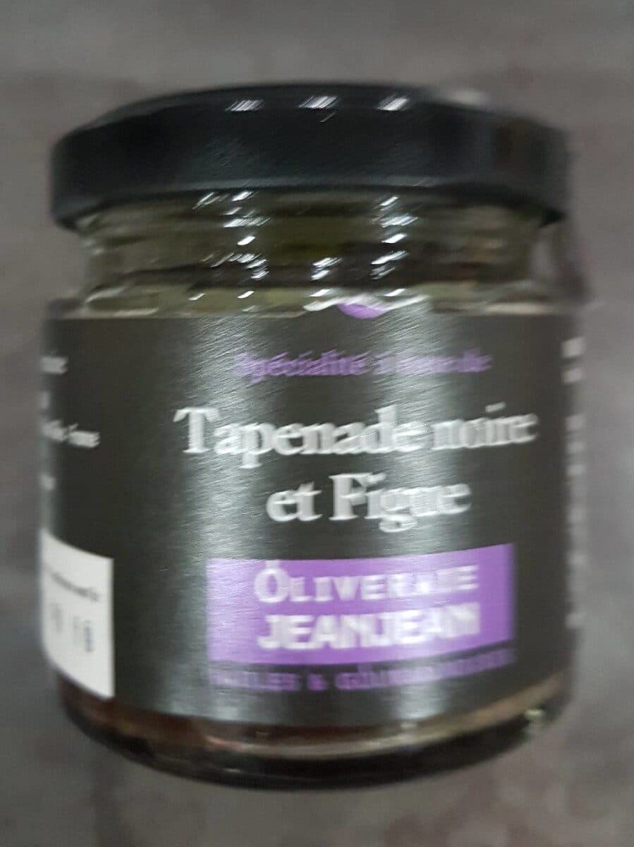 Oliveraie Jeanjean Tapenade noire et figue packshot