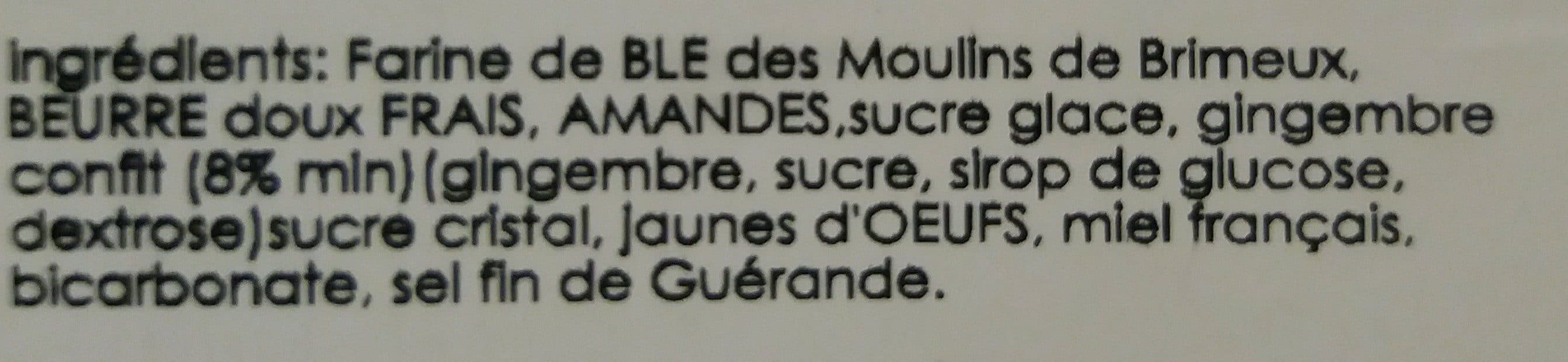 Open Food Facts Sablés au gingembre confit packshot