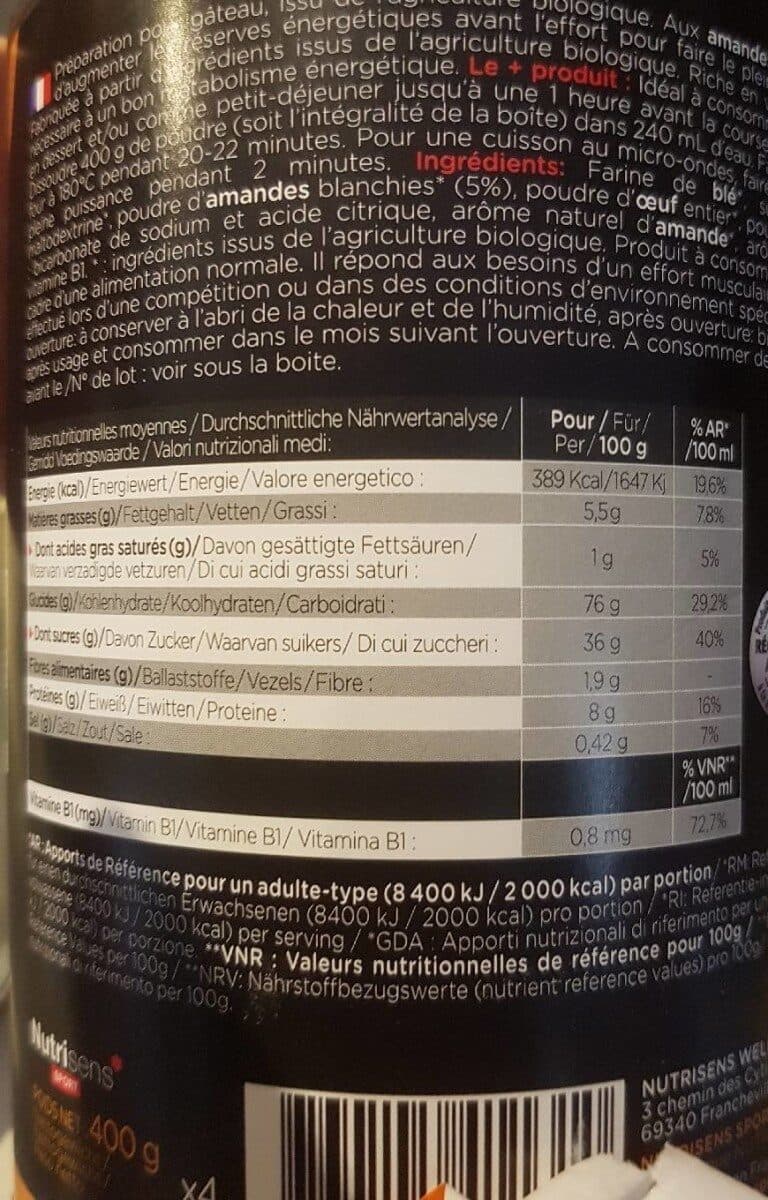 NUTRISENS Gâteau énergétique - Gâteau énergétique Bio Ene? packshot