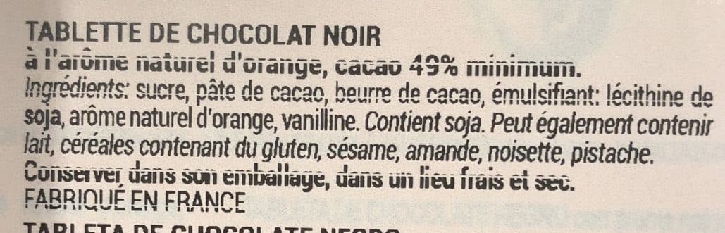 La Cure Gourmande Chocolat noir orange packshot
