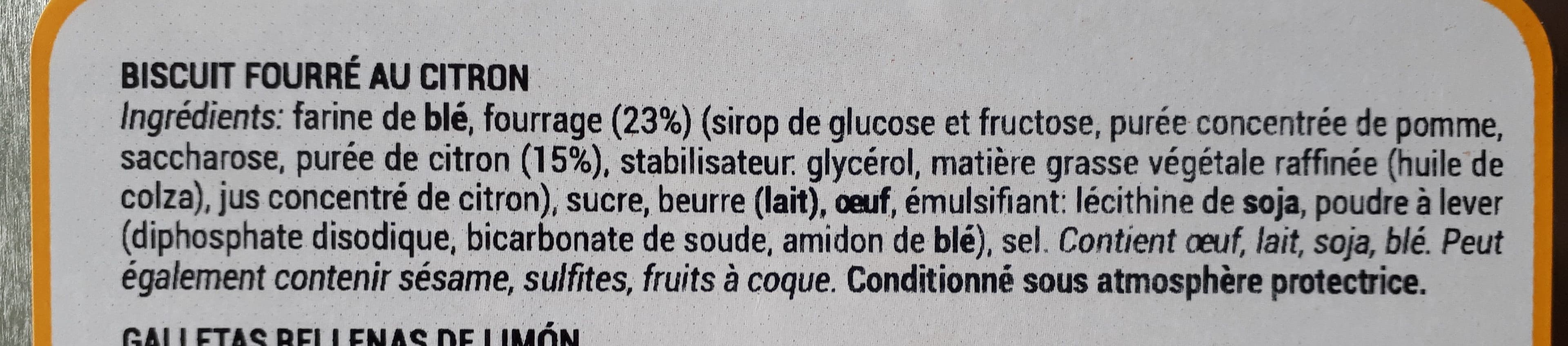 La Cure Gourmande Biscuit fourré au citron packshot