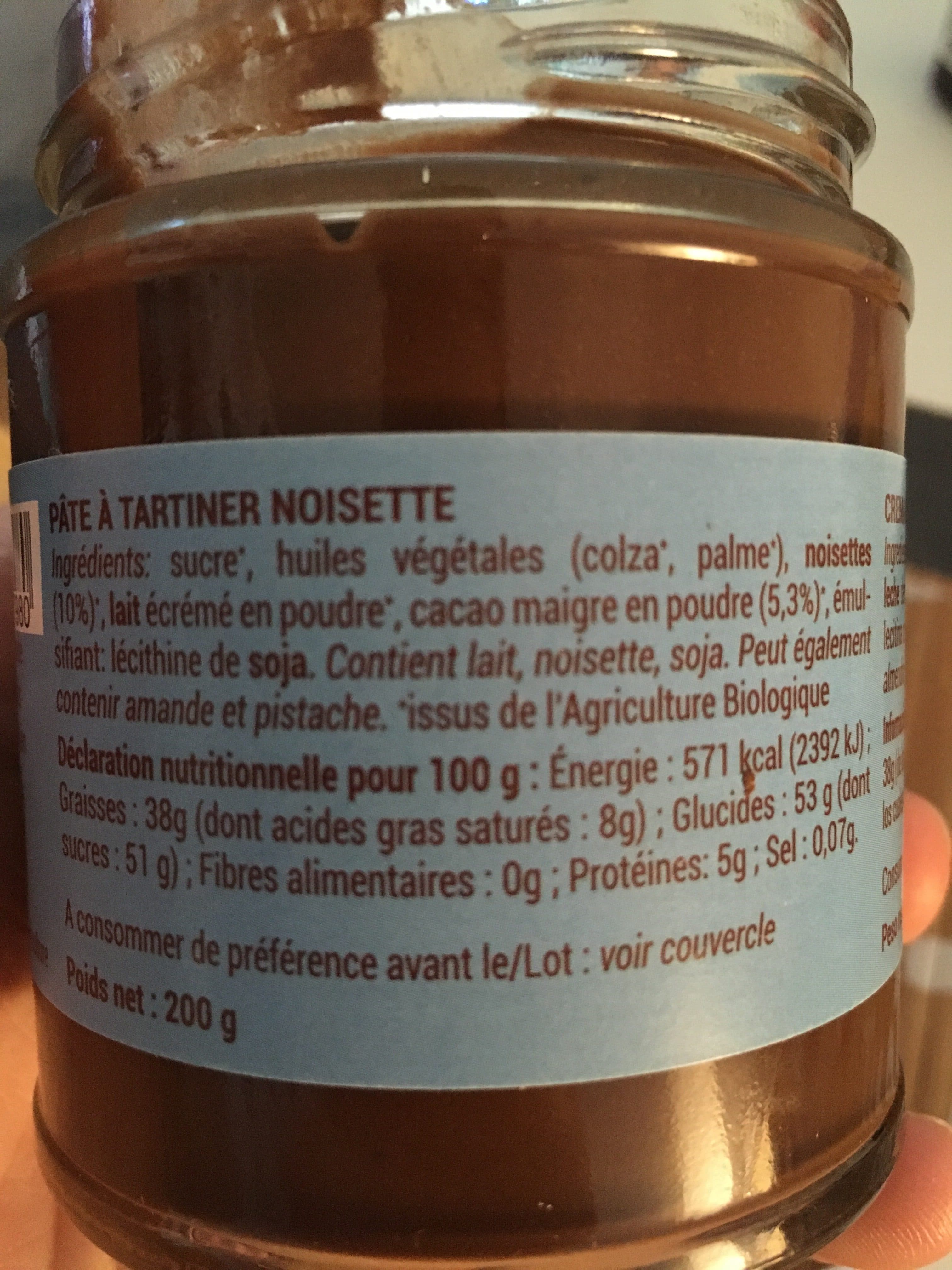La Cure Gourmande Pate a tartiner noisette packshot