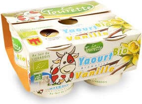 La Tourette Yaourt bio arome vanille au lait entier LA TOURETTE packshot