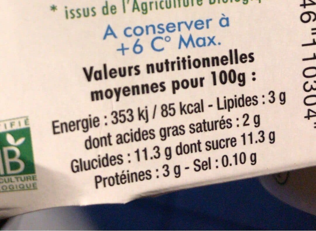 La Tourette Yaourt bio arome citron au lait entier LA TOURETTE packshot
