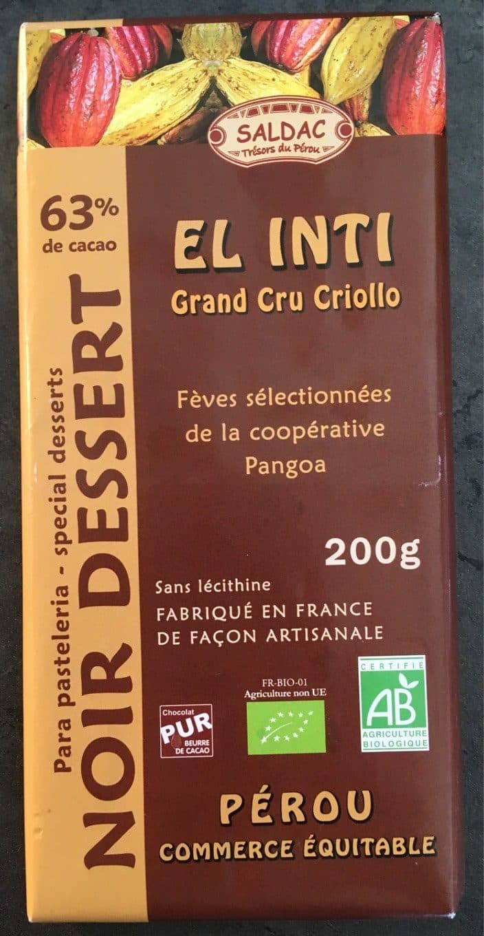 Saldac El inti Noir dessert packshot