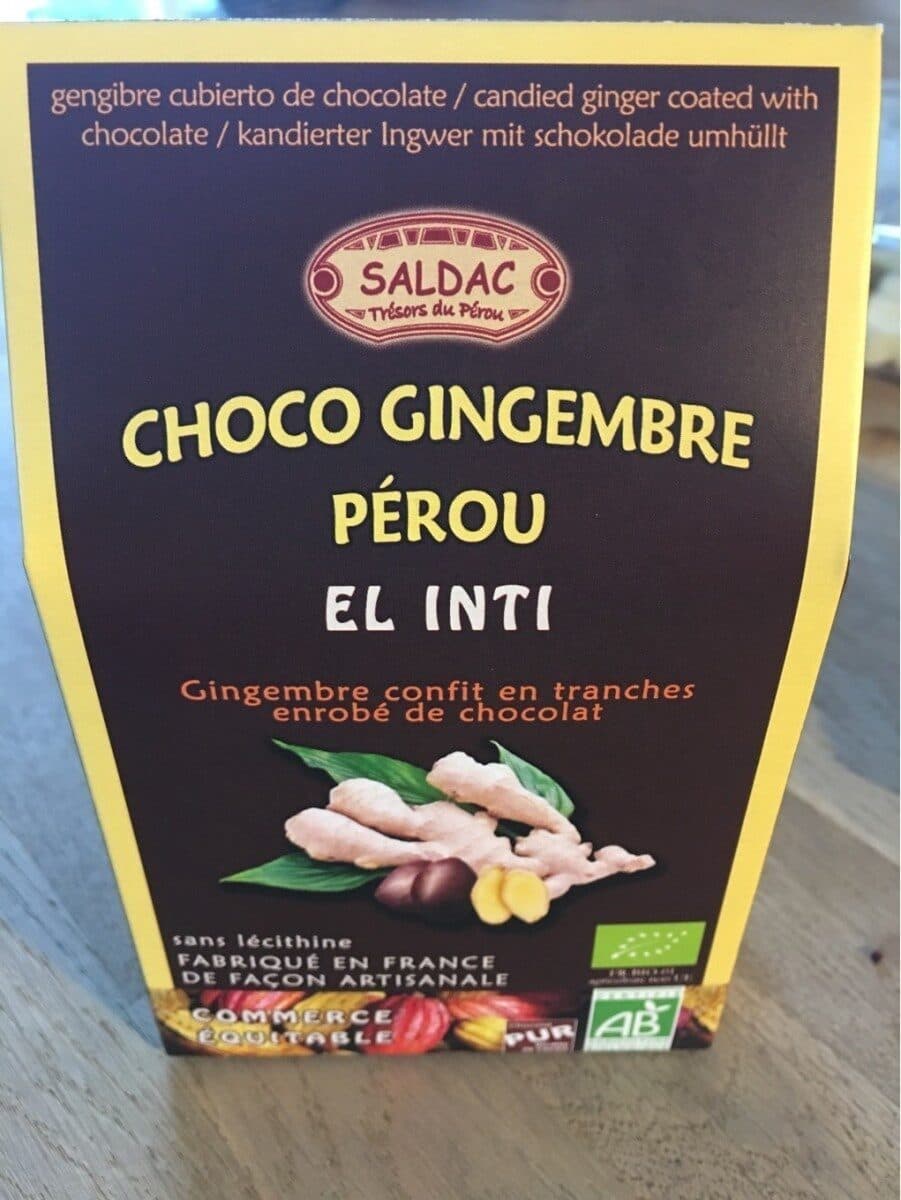 Saldac Choco gingembre Pérou packshot