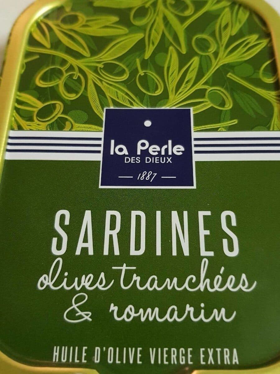 La Perle des Dieux Sardines olives tranchées et romarin packshot