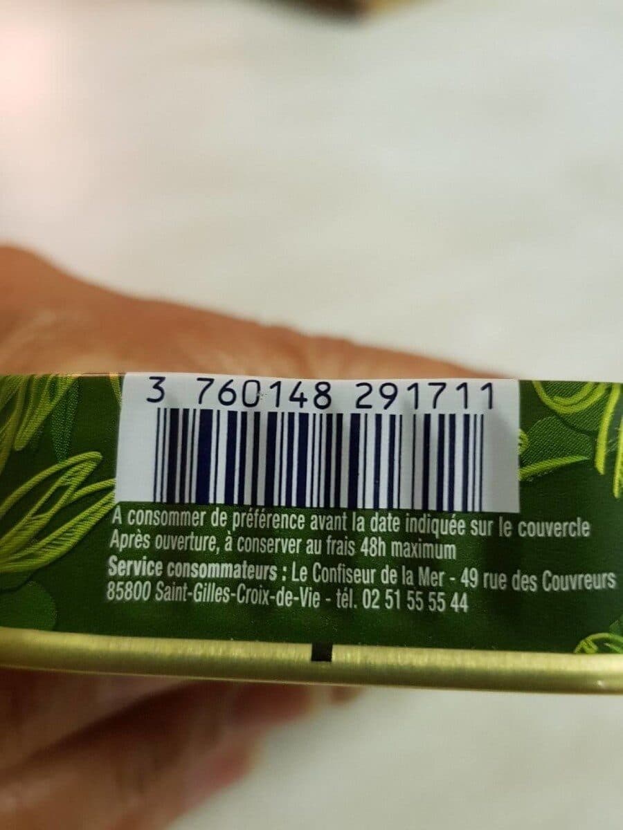 La Perle des Dieux Sardines olives tranchées et romarin packshot