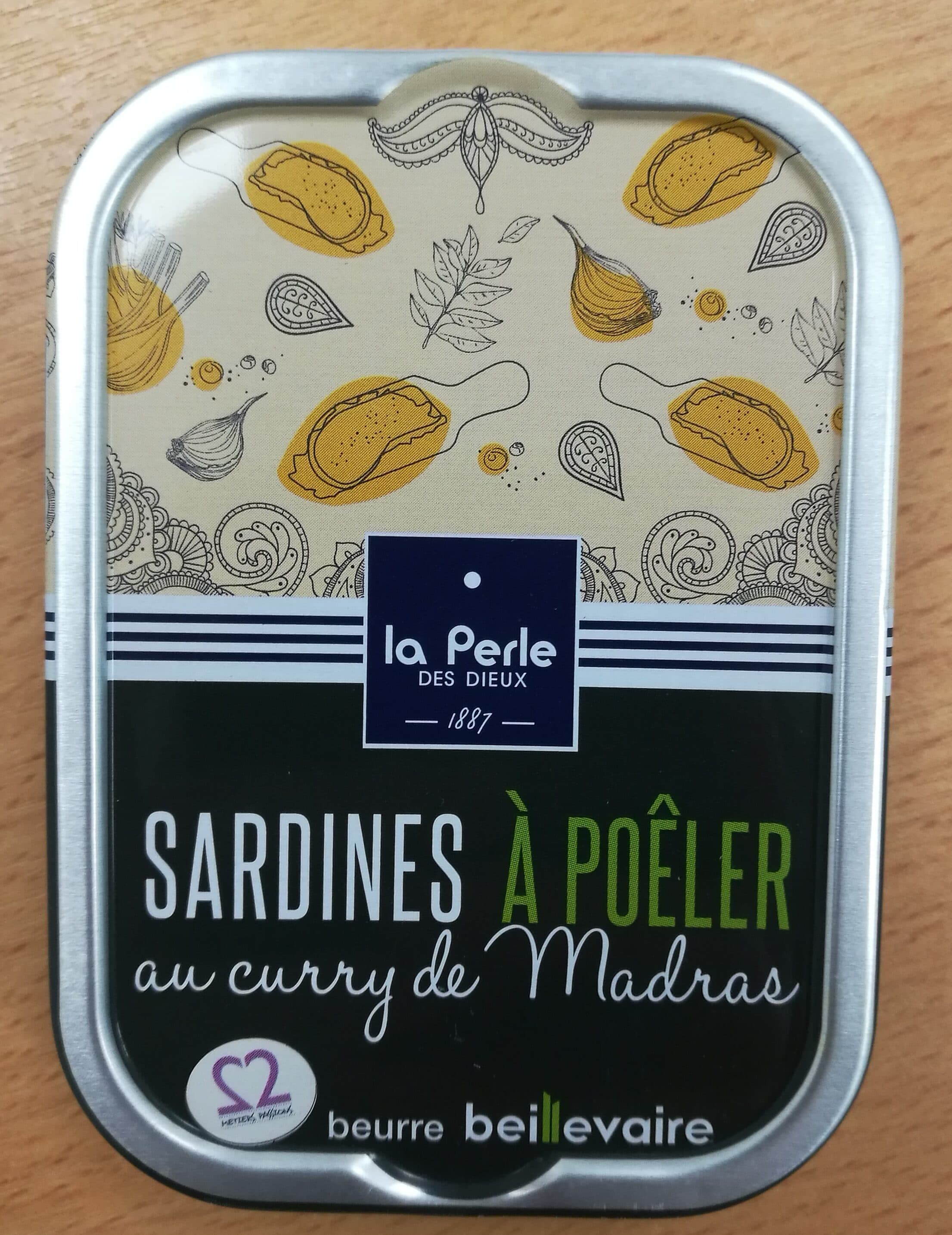 La Perle des Dieux Sardines à poêler au curry de Madras packshot