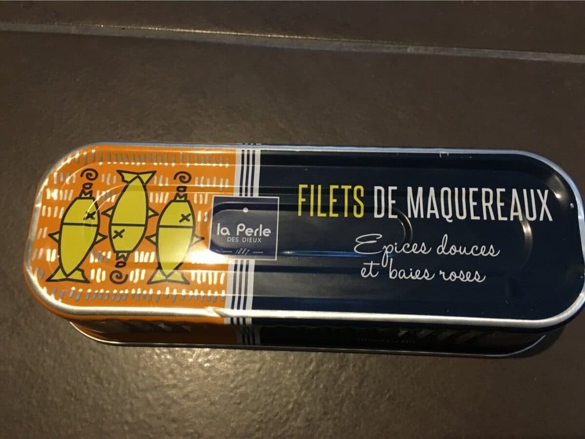 La Perle des Dieux Filets de maquereaux épices douces et baies roses packshot