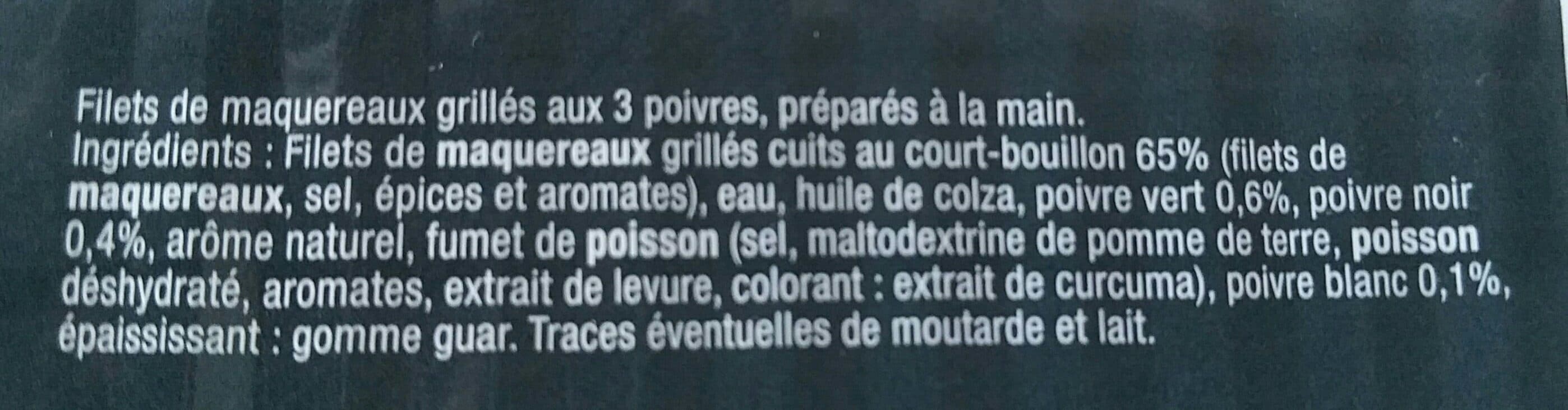 La Perle Des Dieux Maquereaux grillés aux 3 poivres packshot