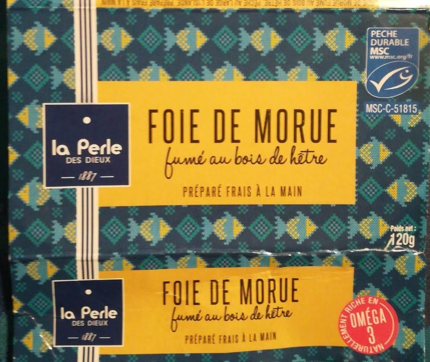 La Perle Des Dieux Foie de morue fumé au bois de hêtre packshot
