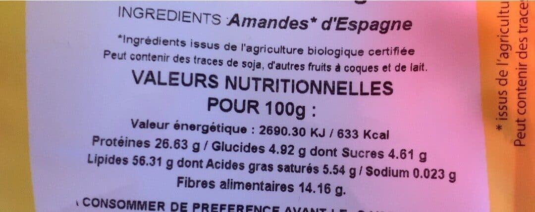 Les accents du Soleil Amandes Espagne packshot