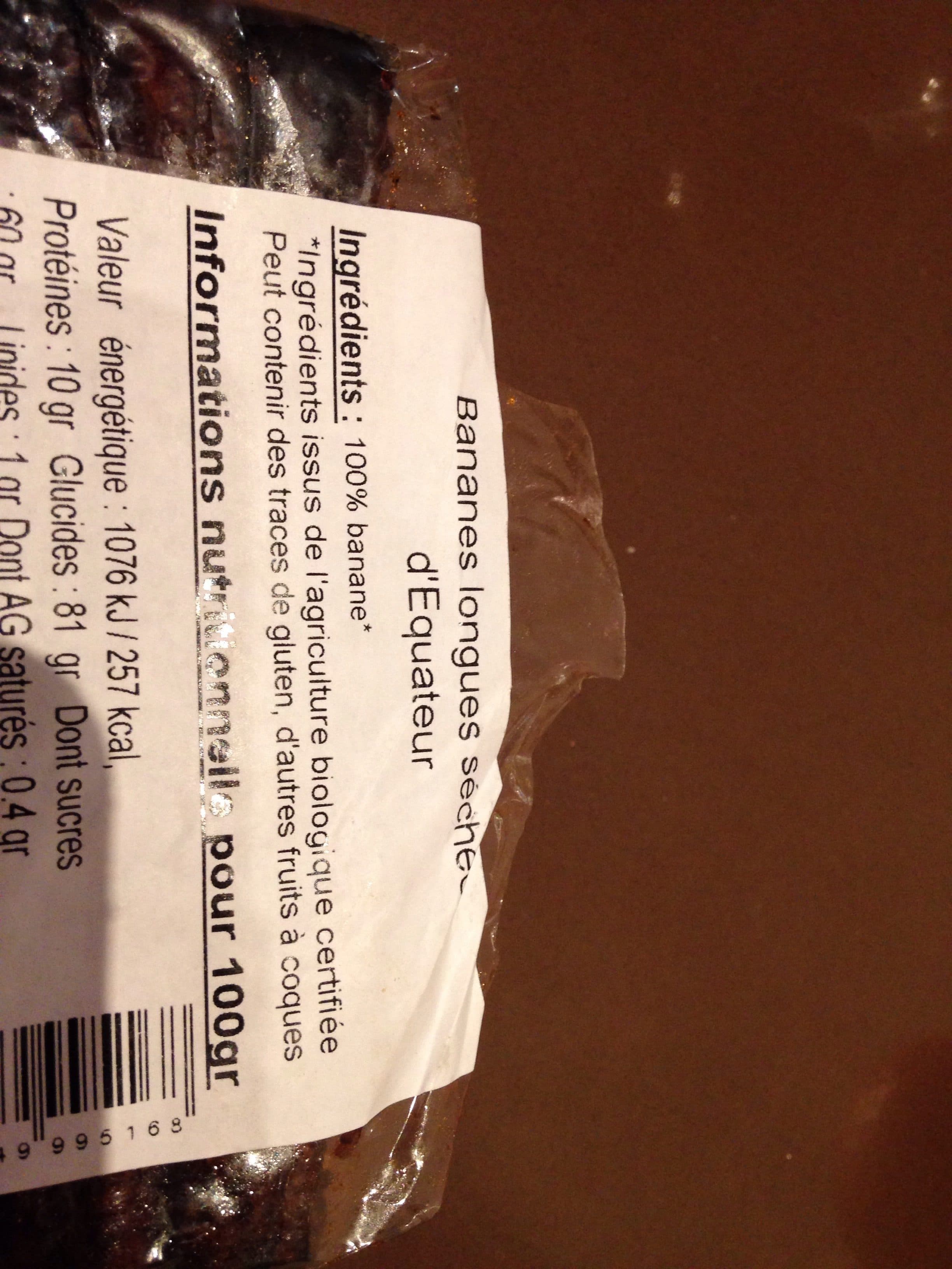 L'Aliment sain Bananes séchées packshot