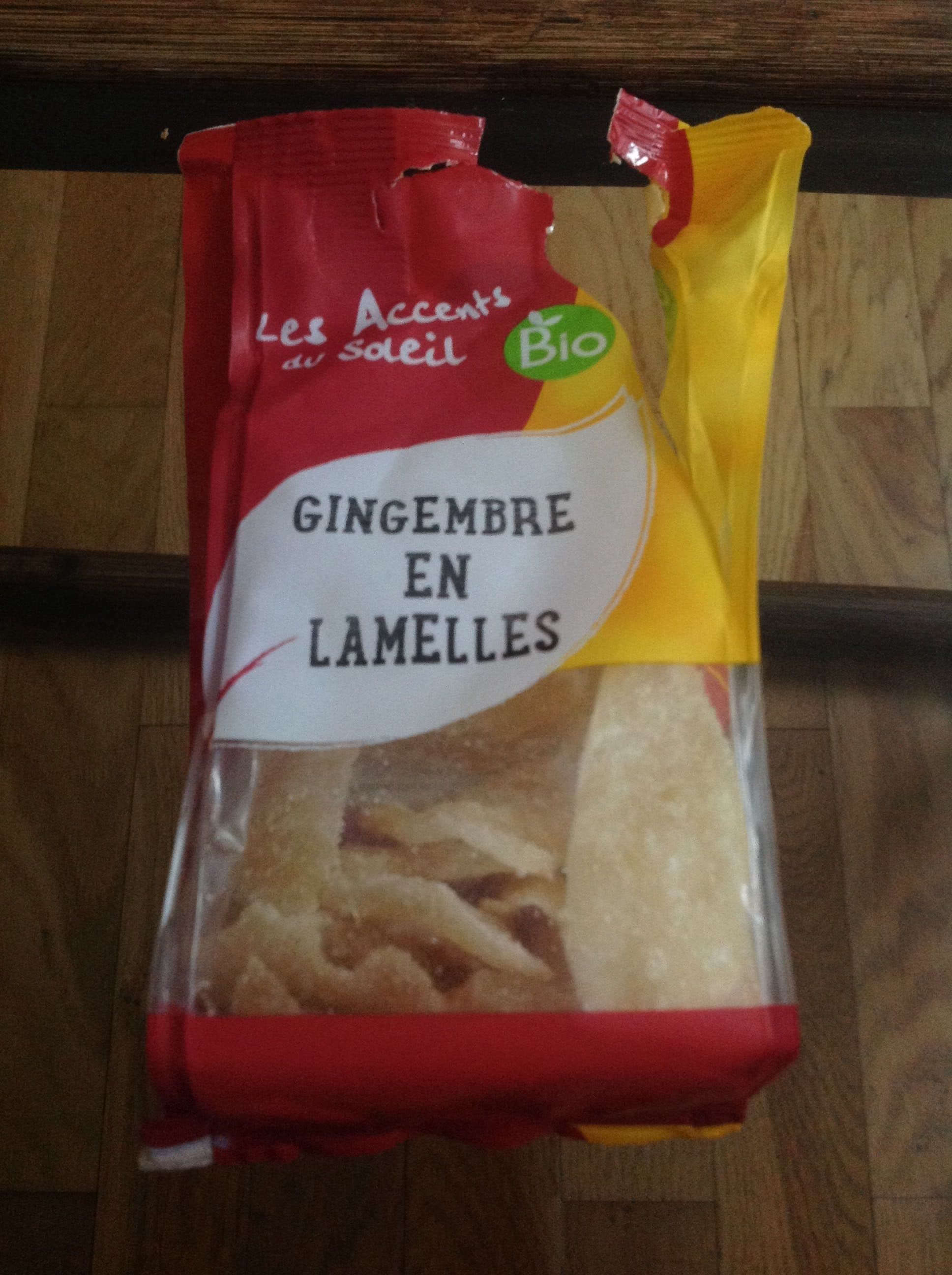 Accent Bio Gingembre en lamelles packshot