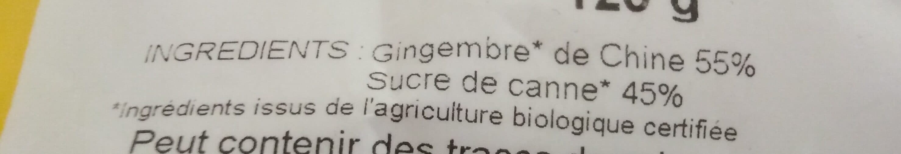 Accent Bio Gingembre en lamelles packshot