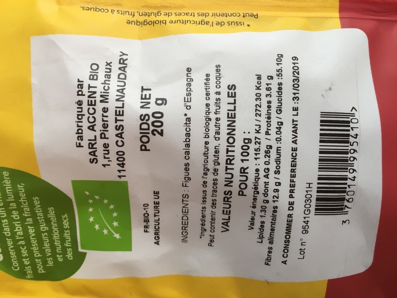 Accents du Bio Figuettes d’espagne packshot