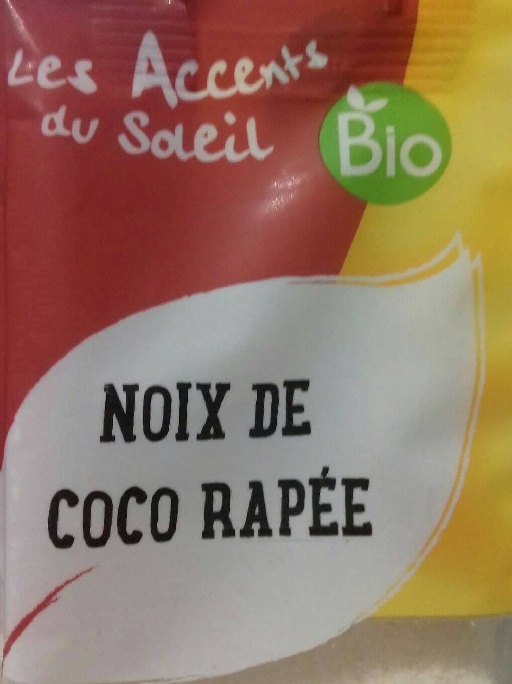 Les Accents du Soleil Noix de coco râpée bio packshot