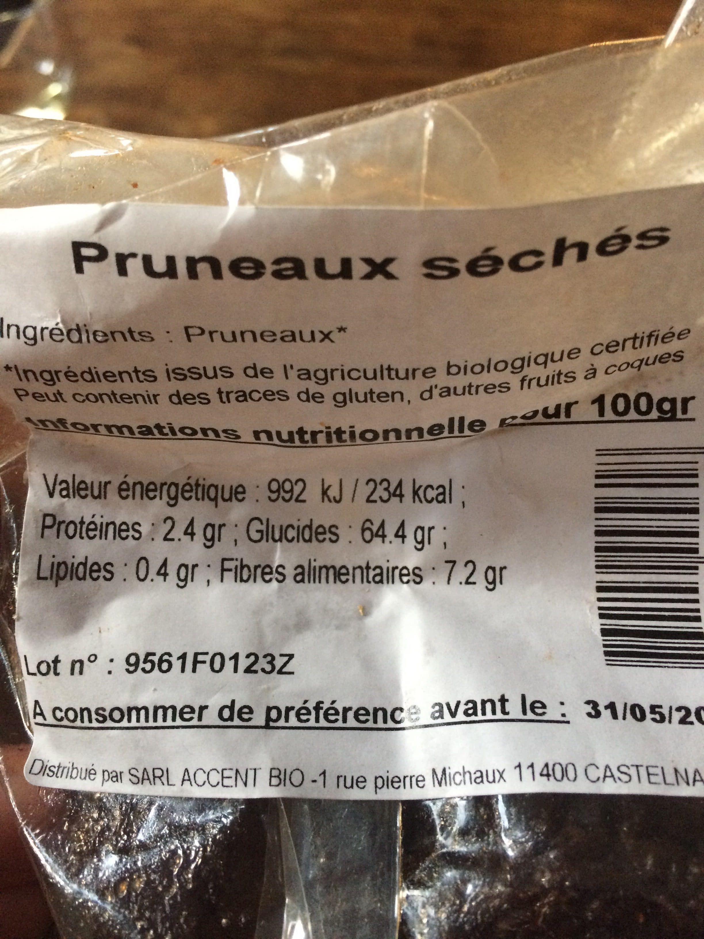 Les mousquetaires Pruneaux séchés packshot