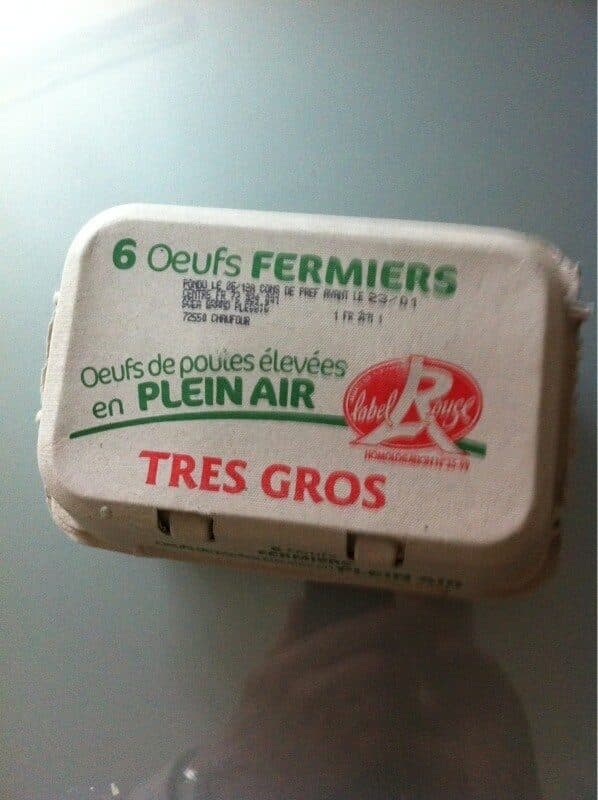 Label Rouge 6 œufs fermiers Lebel Rouge packshot
