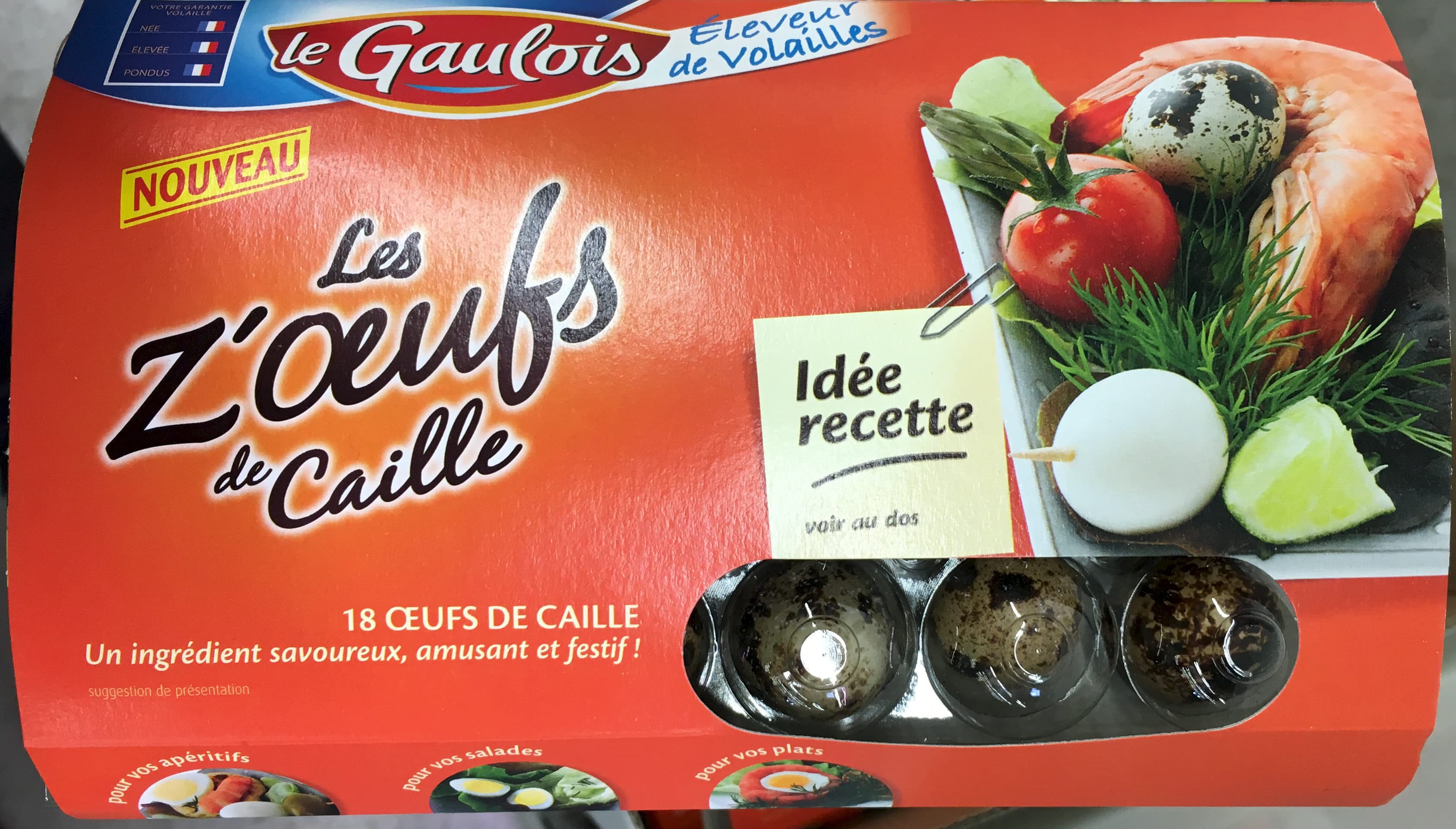 Le Gaulois Les Z'Oeufs de Caille packshot