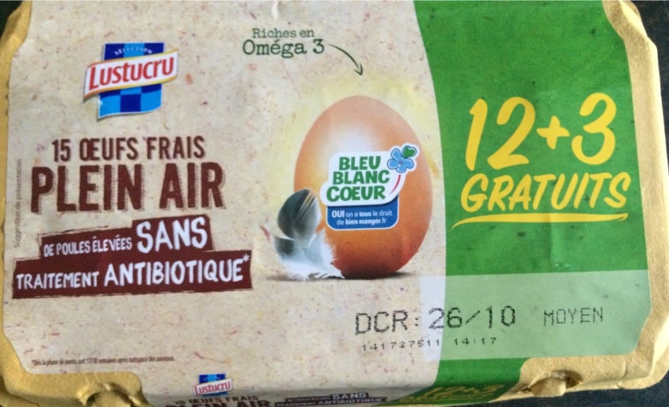 Open Food Facts Oeufs frais packshot