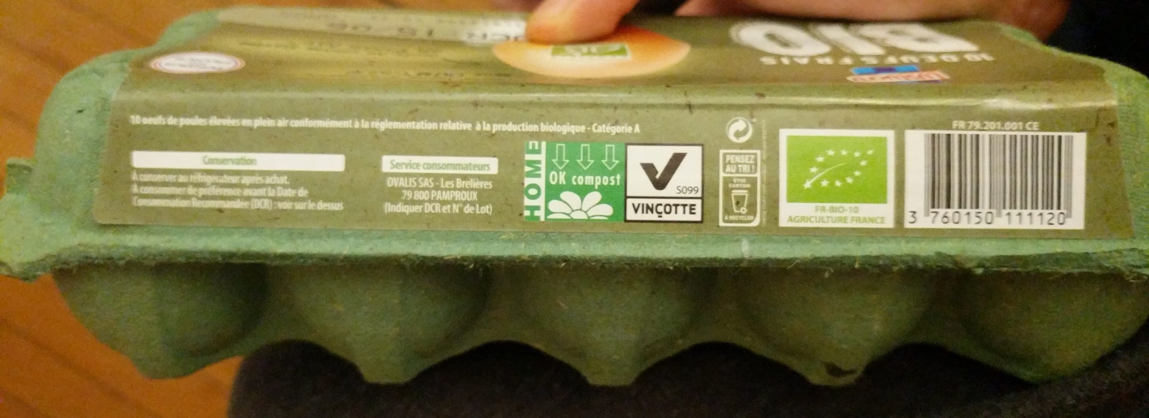 lustucru Œufs bio gros packshot
