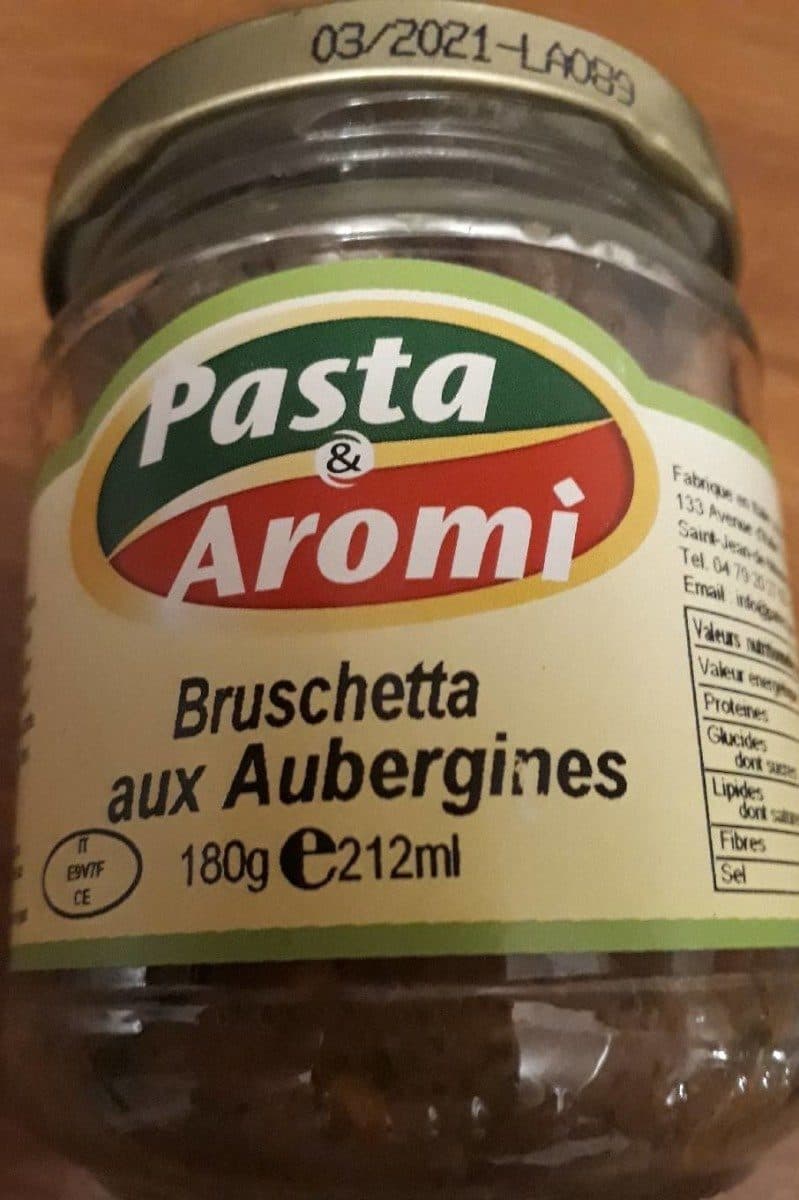 Pasta & aromi Bruschetta aux aubergines packshot