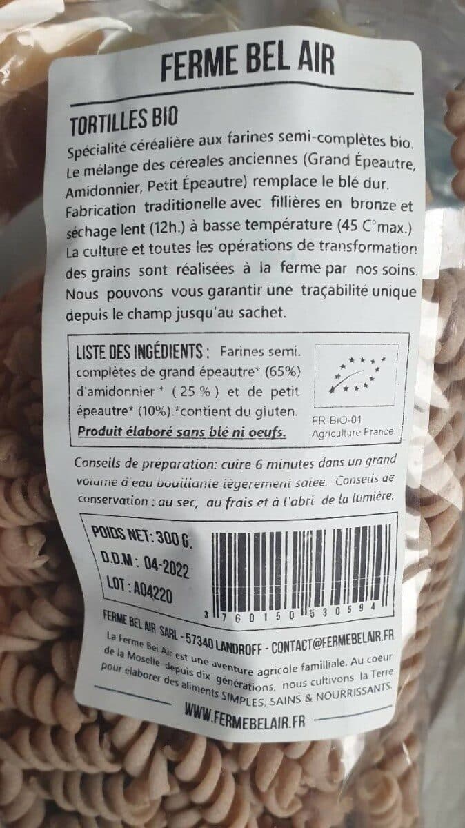 Ferme Bel Air Tortilles pâtes bio packshot