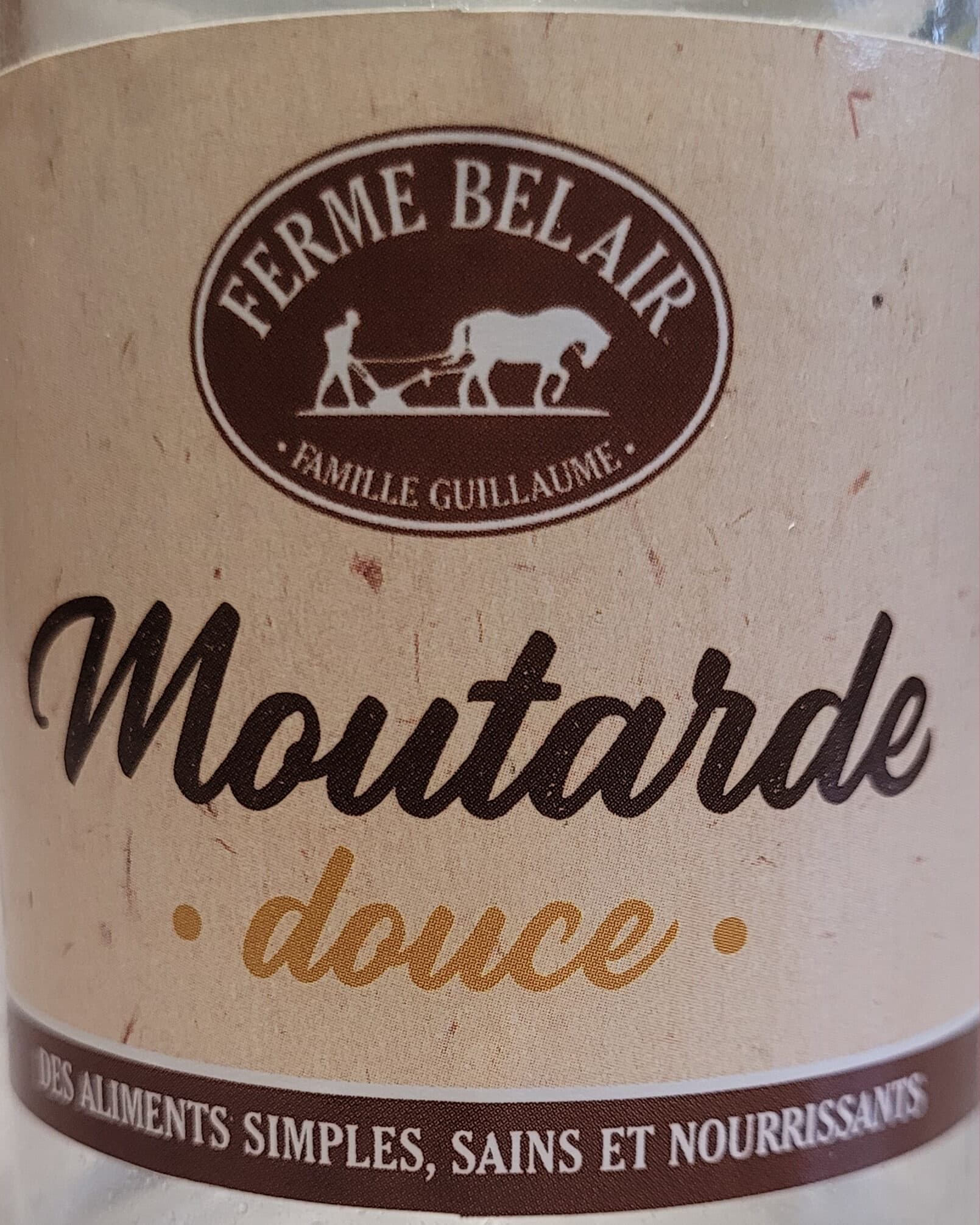 Ferme Bel Air Moutarde douce packshot