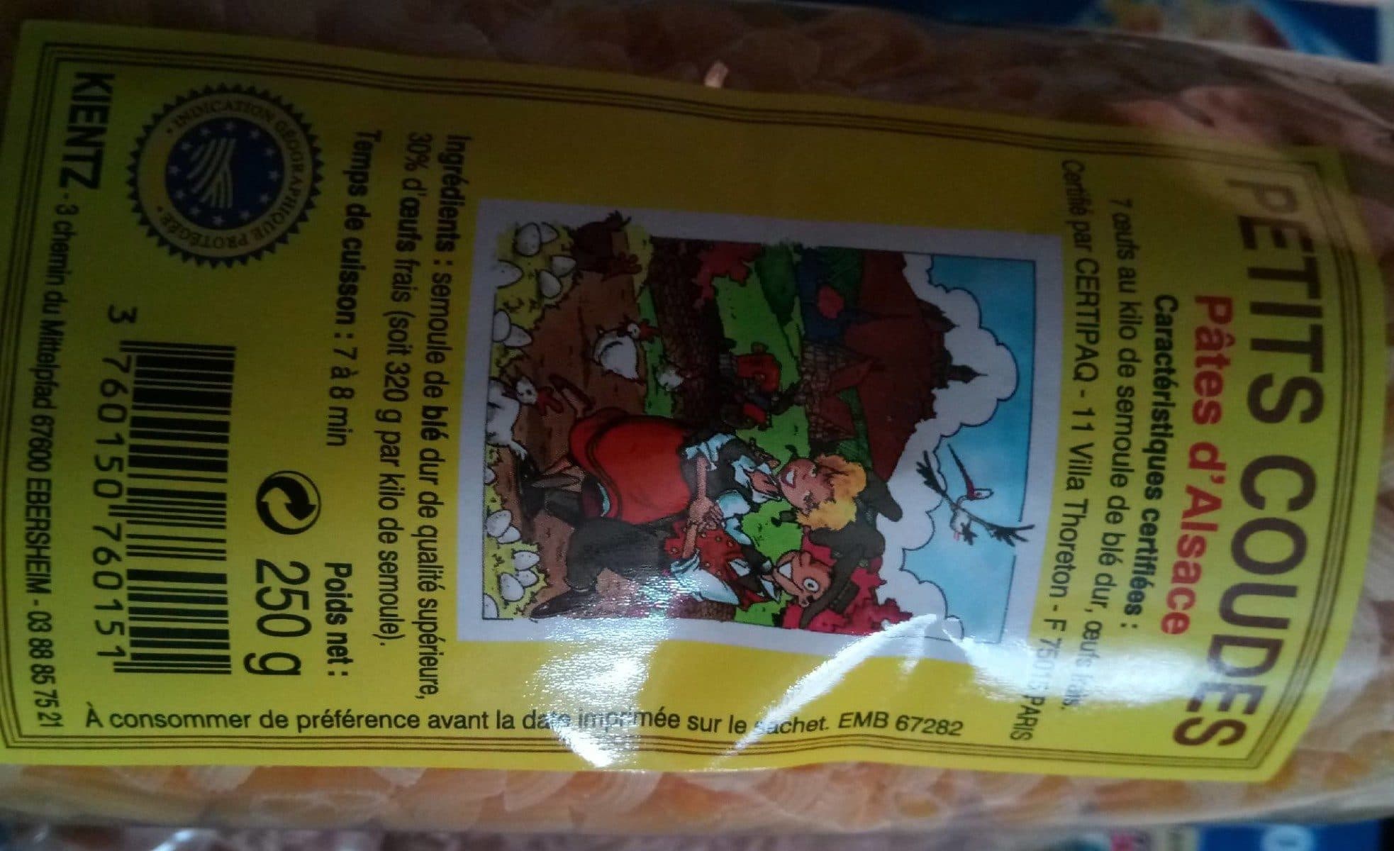 Open Food Facts Petits coudes packshot