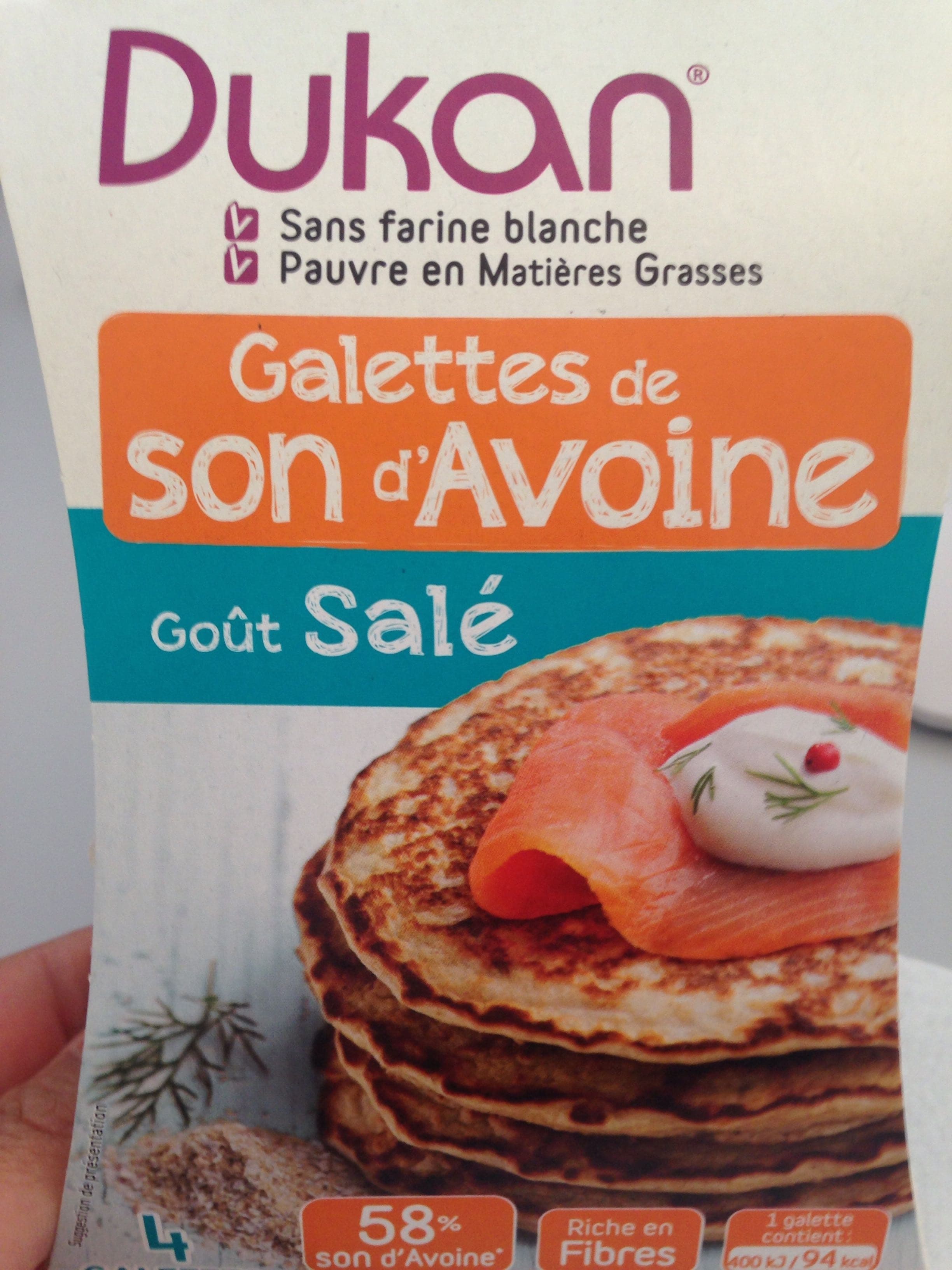 Dukan Galettes de son d'avoine goût salé packshot
