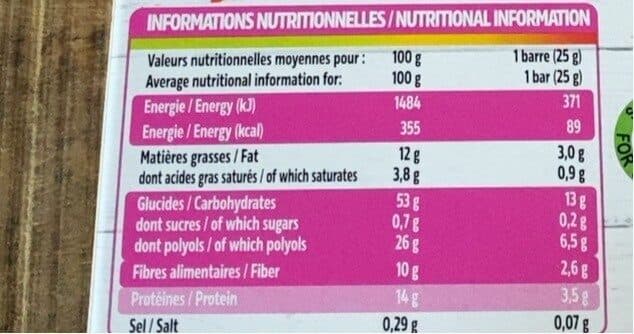 Dukan Barres au chocolat et orange packshot