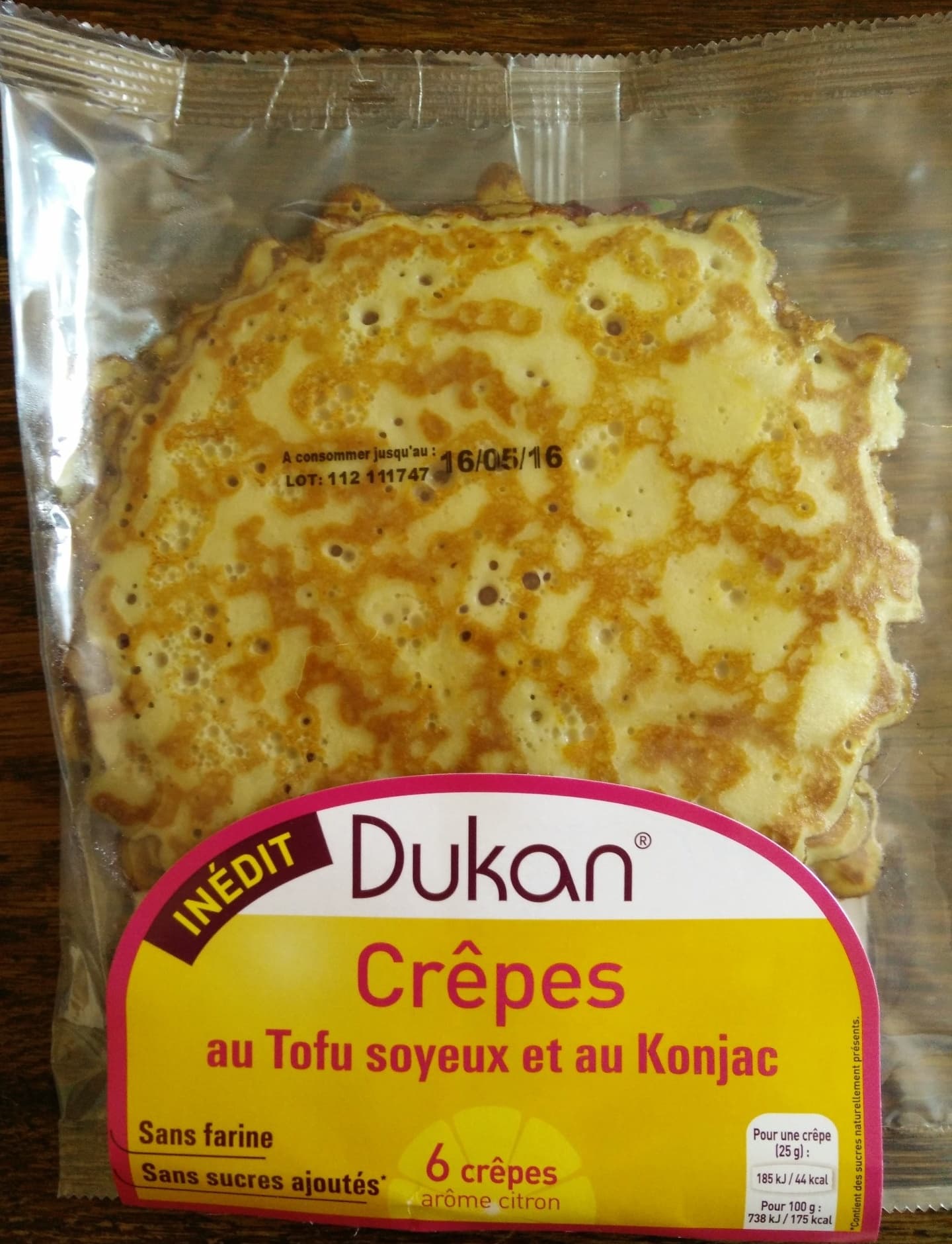 dukan crêpes au tofu soyeux et konjac Dukan packshot