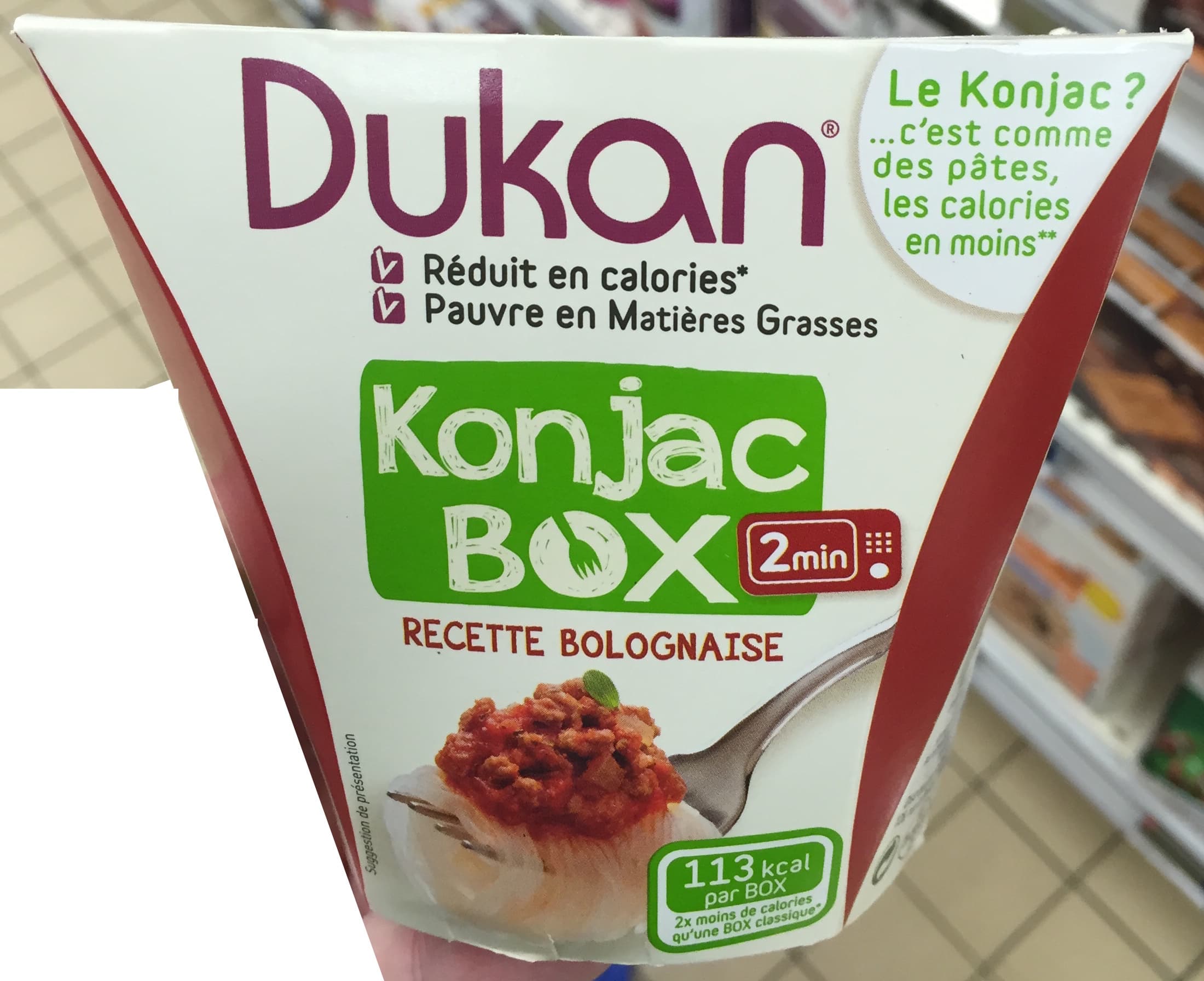 Dukan Konjac Box recette Bolognaise packshot