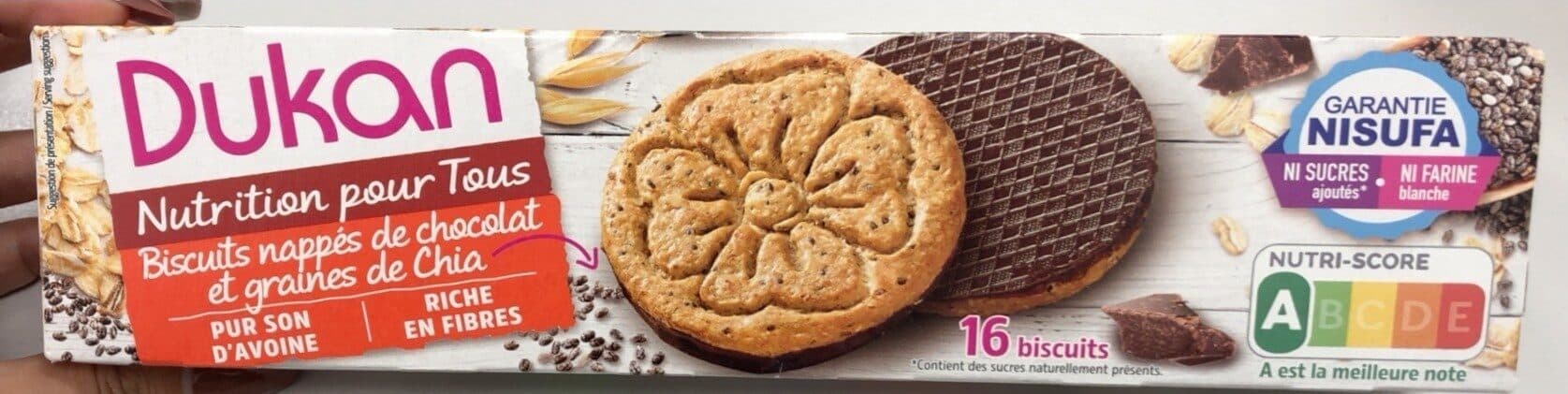 Dukan Biscuits nappés de chocolat packshot