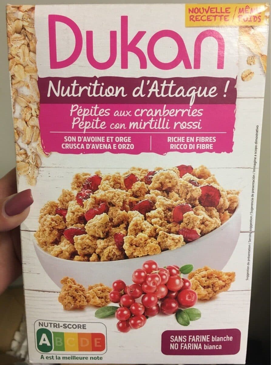 Dukan Pépites aux cranberries packshot