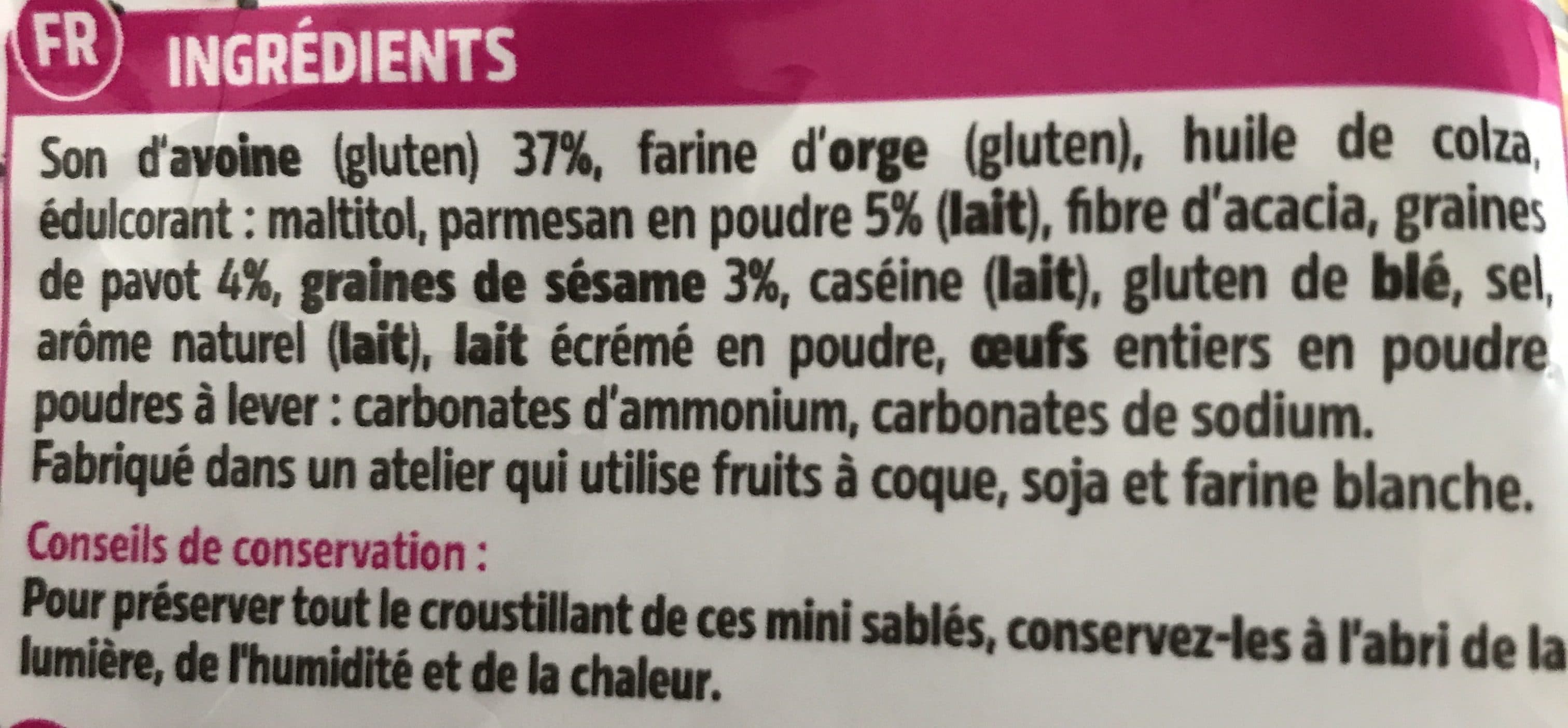 Dukan Crackers au parmesan packshot