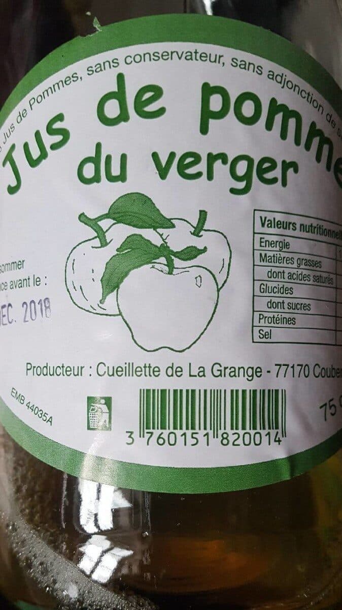 Open Food Facts Jus de pommes du verger packshot
