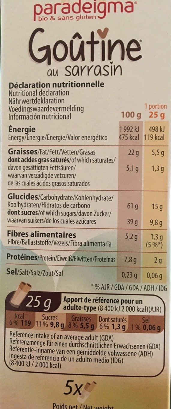 Goûtine Biscuit au sarrasin packshot