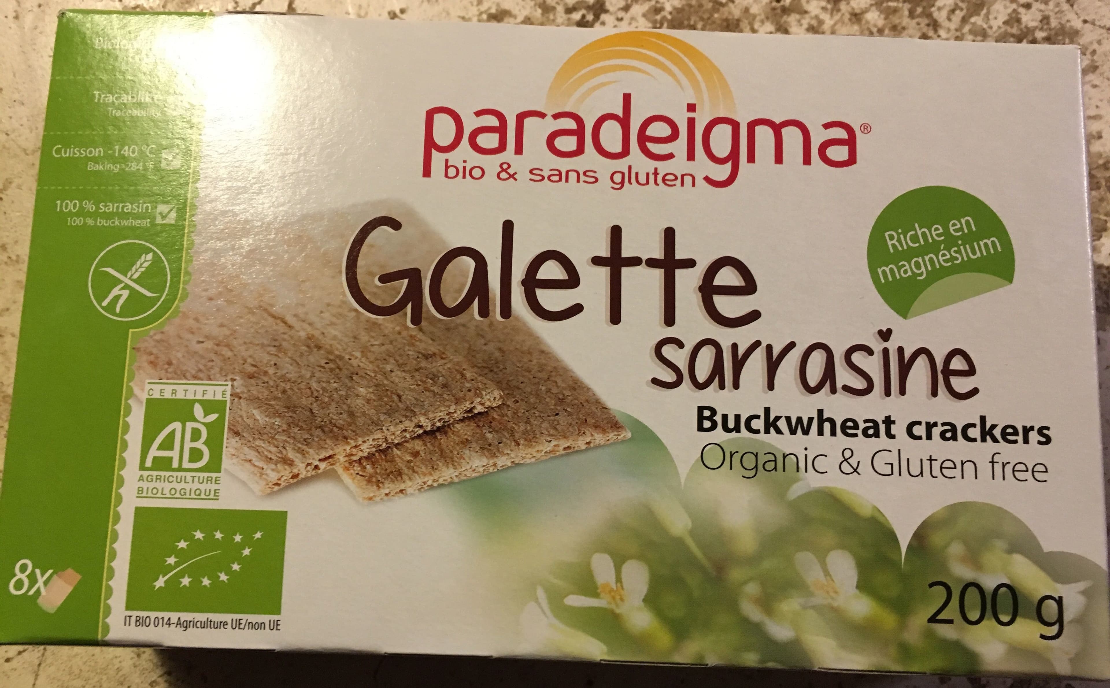 Paradeigma Galette Sarrasine packshot