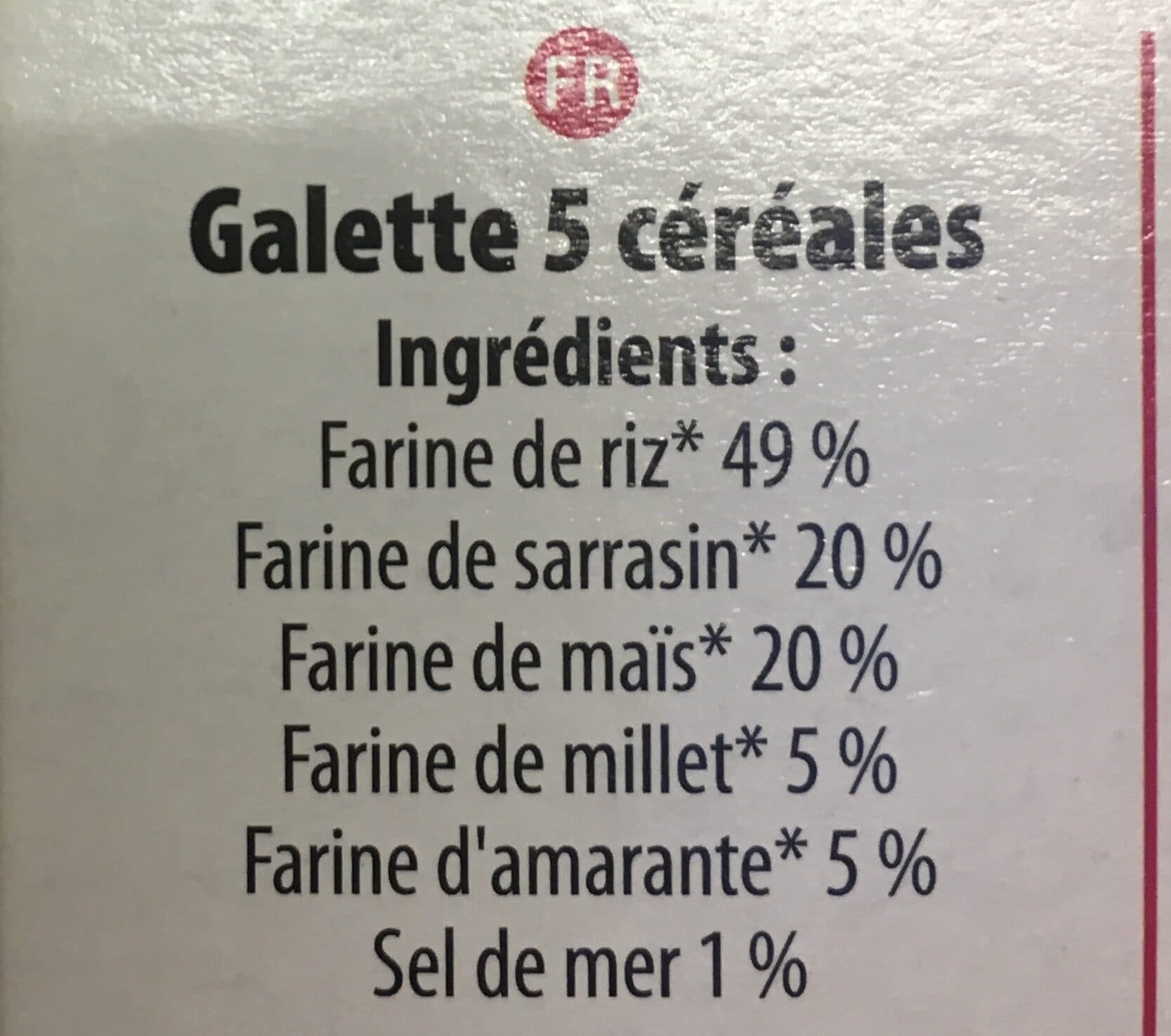 Paradeigma Galette 5 Cereales packshot