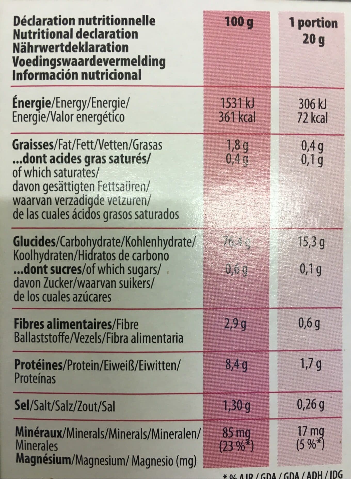 Paradeigma Galette 5 Cereales packshot